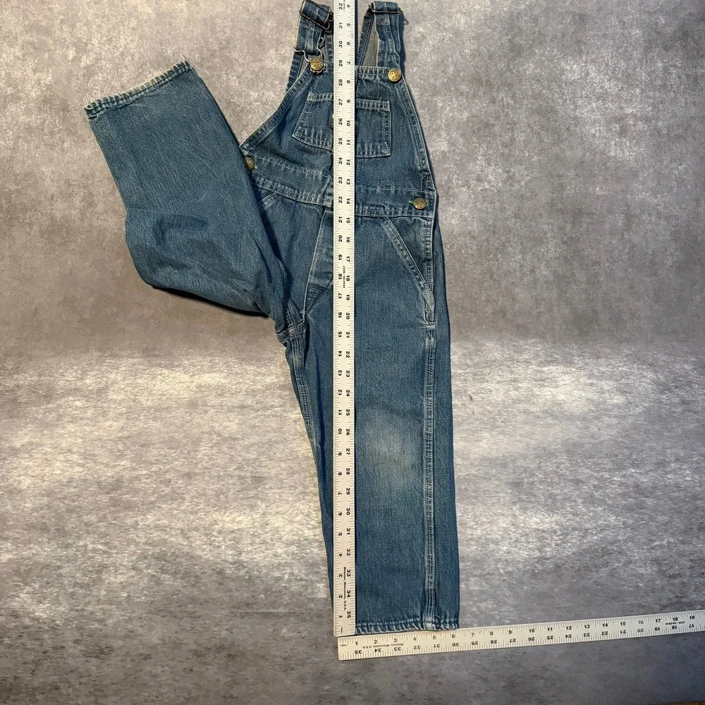 Vintage OshKosh B'gosh Kids Blue Denim Overalls Made in USA Cotton Dungarees 4T